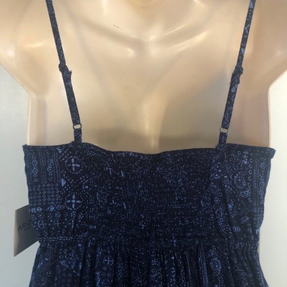 FLASH SALE item!! NWT BOHEMIAN BLUE ROMPER W/ POCKETS AND CUTOUTS - Picture 7 of 11